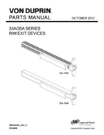 Von Duprin Parts Manuals for Exit Devices, Openers, & Trim